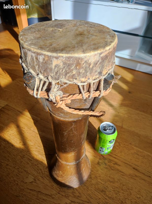 Djumbe artisanal bois 44cm (image 10)