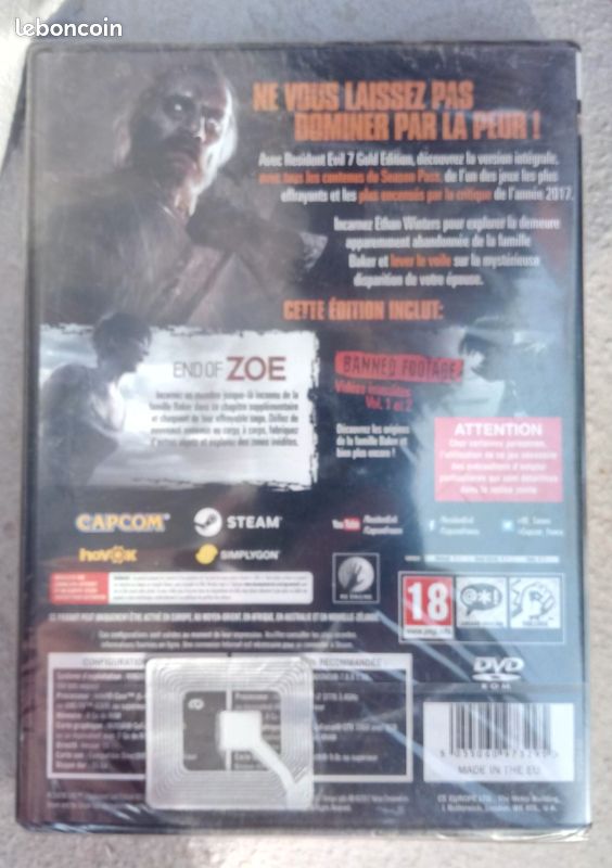 Jeu PC Resident Evil 7 Gold Edition neuf sous blister en Fr (image 8)