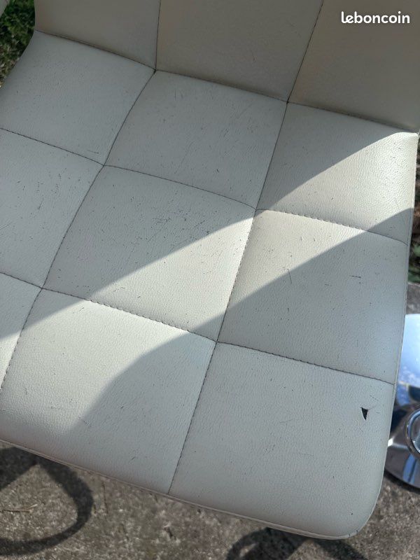 4 Tabourets de bar blanc (image 2)