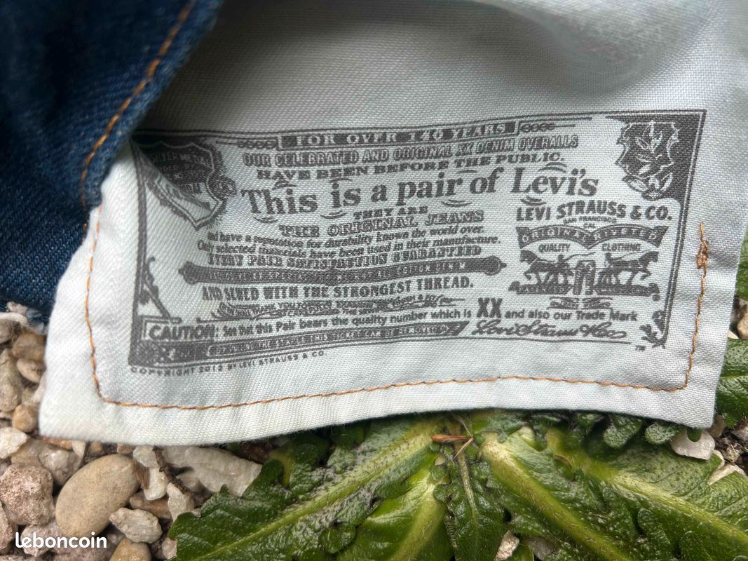 Levi's 501 Bleu - Taille 27 X 34, Excellente Toile, Très Bon état