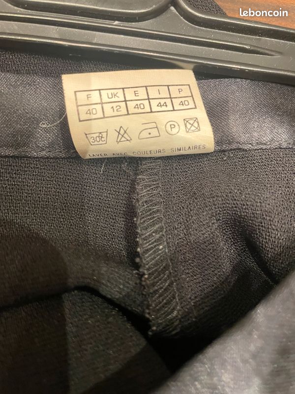 Pantalon noir large (image 6)