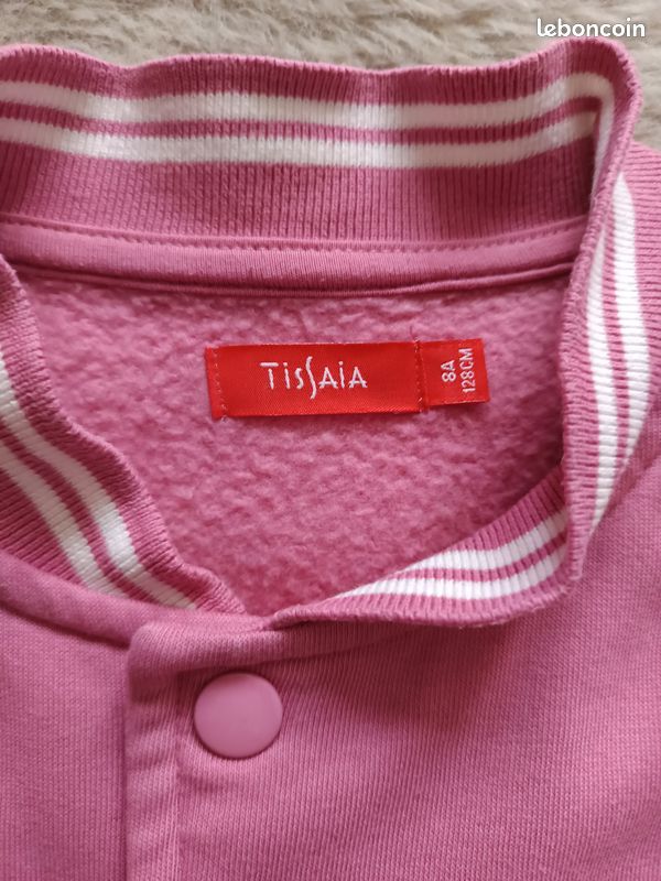Blouson rose, taille 8 ans (image 2)