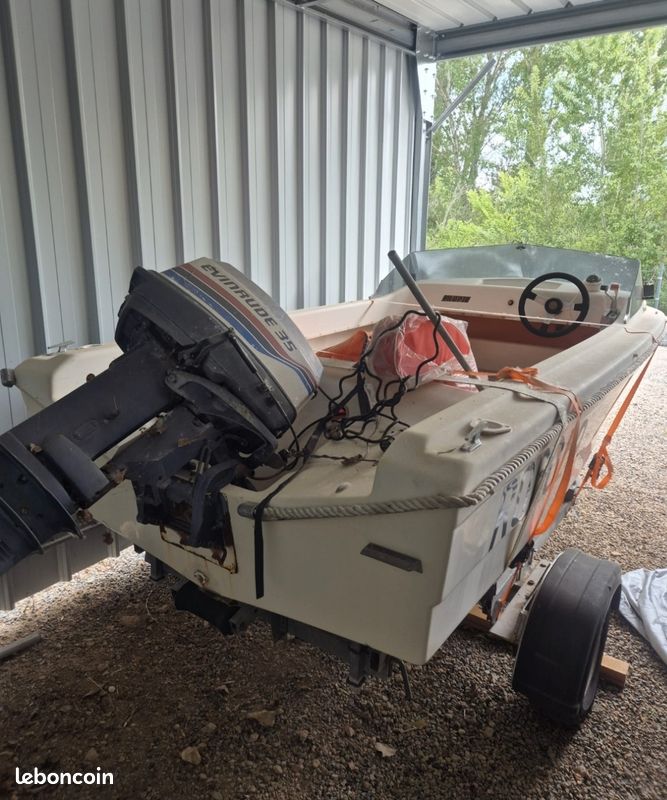 🚤 Bateau Tropic 3,9 m + Evinrude 35 cv + remorque — Tout compris (image 3)