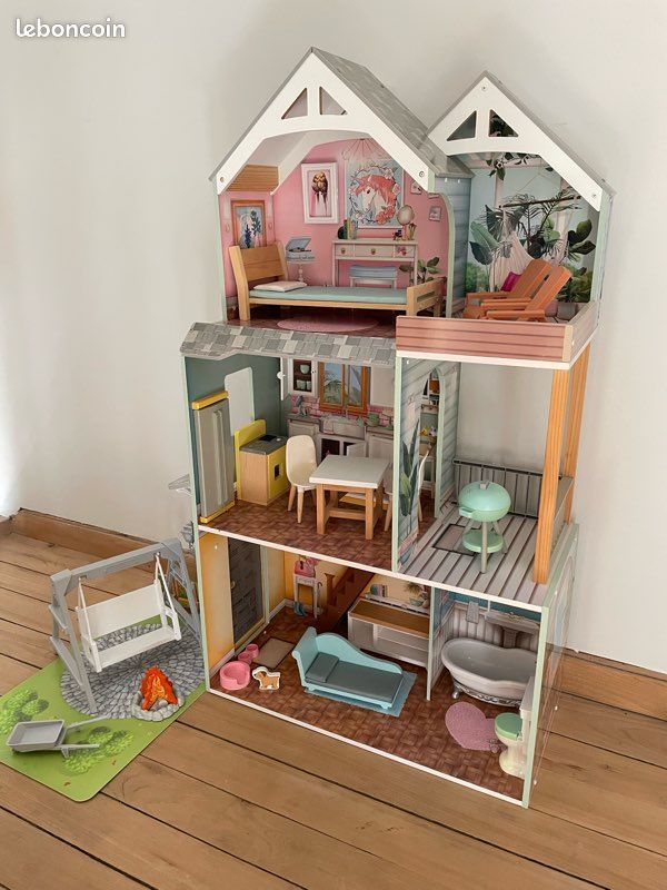 Maison kidkraft pour poupée type barbie Jeux Jouets