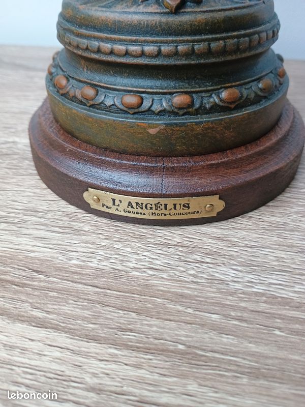 Sculptures en régule l'angélus d'après Adrien Gaudez (image 3)