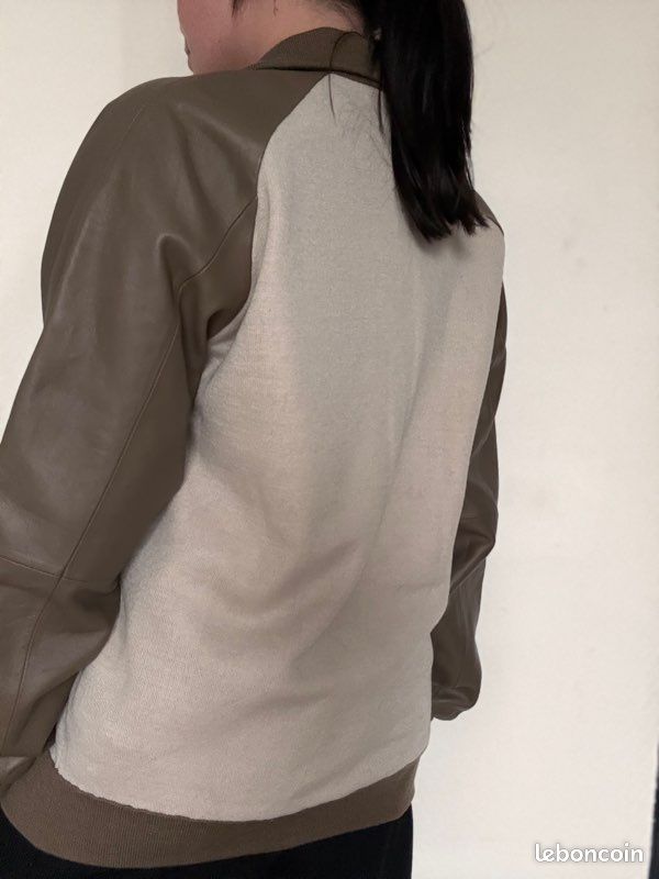 Veste Adidas Originals vintage laine beige marron M – style rétro premium (image 5)