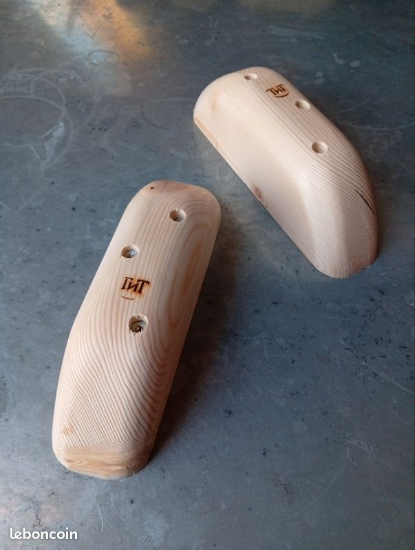 Paire de prises d'escalade en bois, mélèze (image 2)