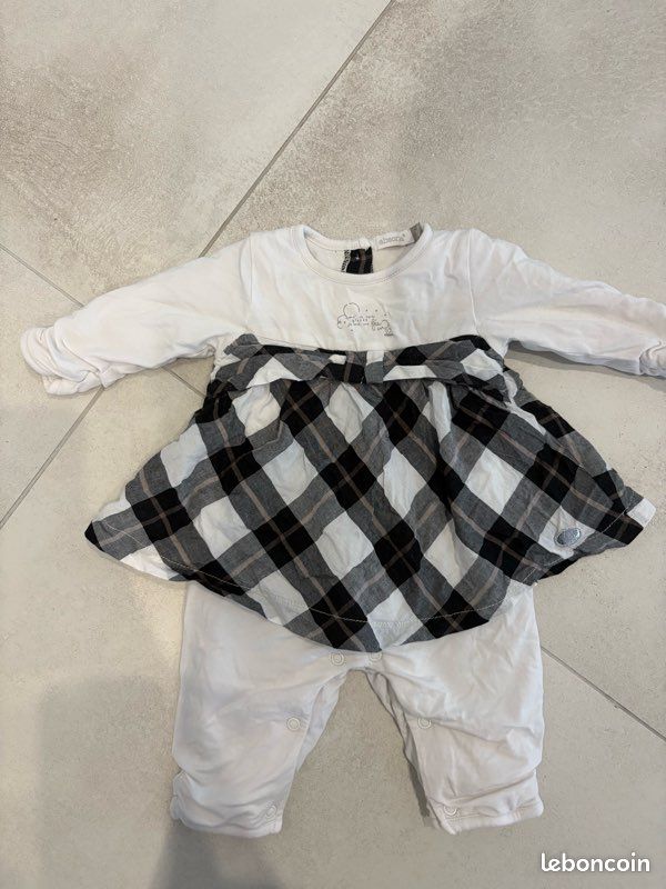 Robe combinaison salopette ensemble marque absorba bébé (image 4)