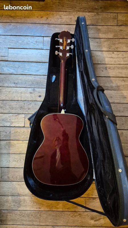 Guitare acoustique Aria AF 20 3/4 + étui + sangles (image 2)