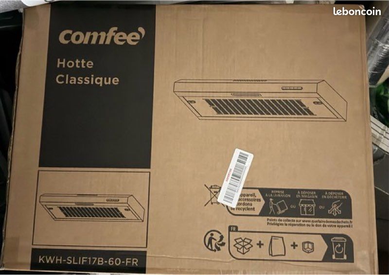 COMFEE'SLIF17B-60 LED Hotte aspirante 60 cm Neuve (image 2)