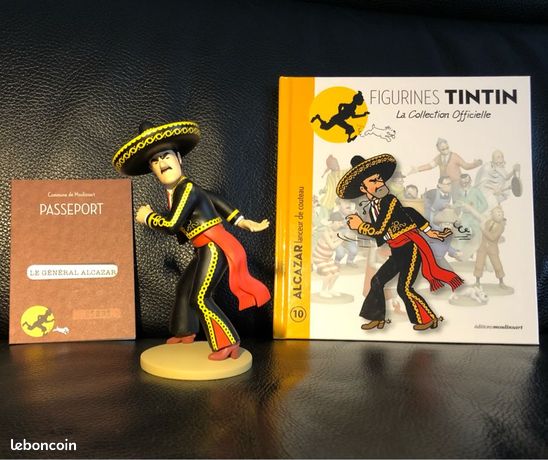 Figurine Tintin Général Alcazar – Résine 12 cm – Collection officielle - Collection