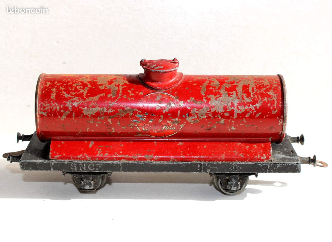 Wagon Tombereau LR Louis Roussy - Époque 2 (1940) - Voie 0 - Vert - Avec Boîte