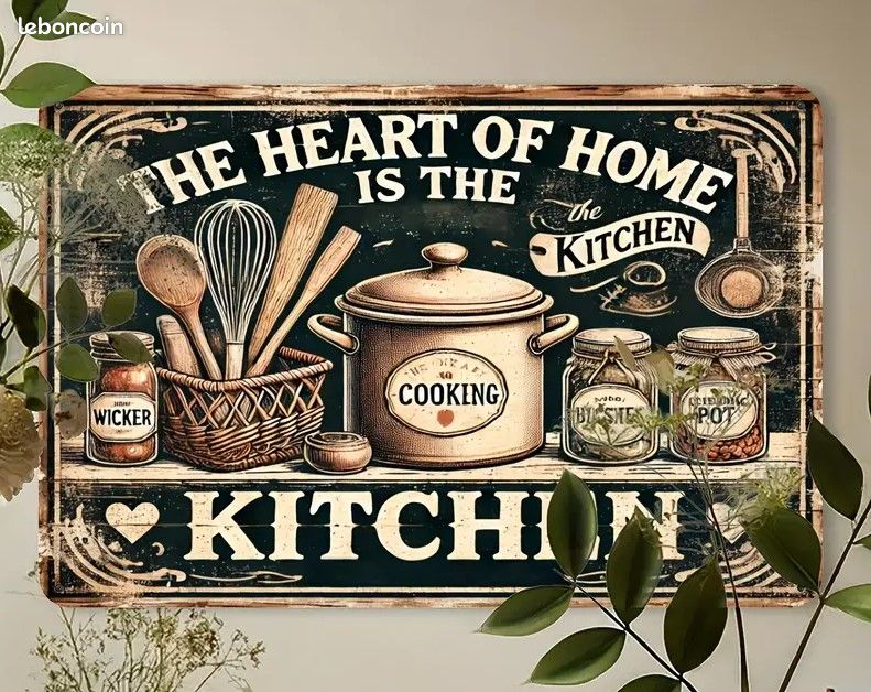 Plaque métallique KITCHEN (image 2)