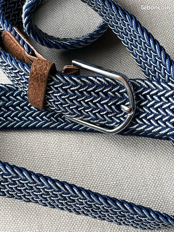 3 Pièces Ceinture Nylon Homme Tissu Réglable Sans Métal 150CM Noir Kaki Vert