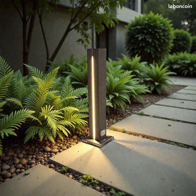 Luminaire extérieur en pierre de lave (image 1)