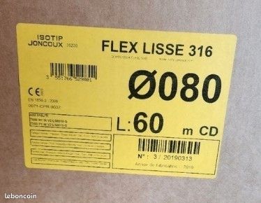 Tuyau Flex Lisse diamètre 80 mm (image 1)