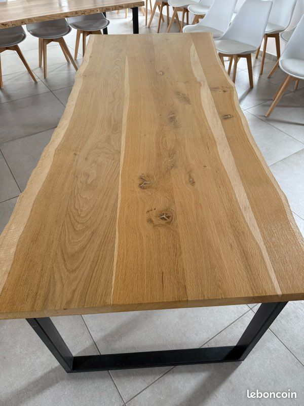 Table à manger chêne bois (image 3)