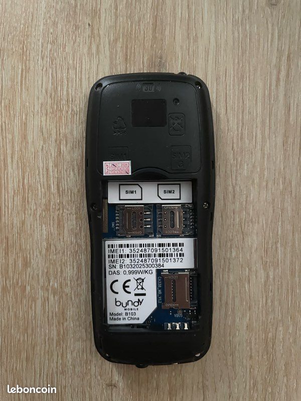 Téléphone portable à touches BUNDY B103 4G – Neuf / Double SIM – Idéal pour un Dumb Phone (image 3)