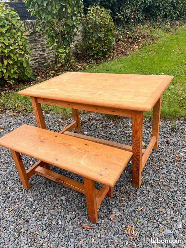 Table pin et banc (image 3)