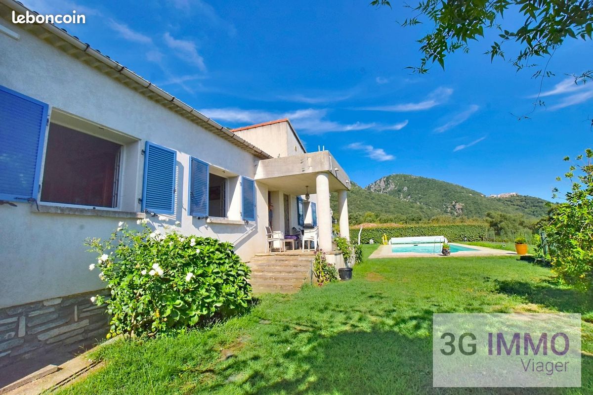 Viager | Maison de plain-pied | 6p | 4ch | 208 m² | Santa-Maria-Poggio | Expo Sud-Est | Terrasse · Jardin · Piscine (image 3)