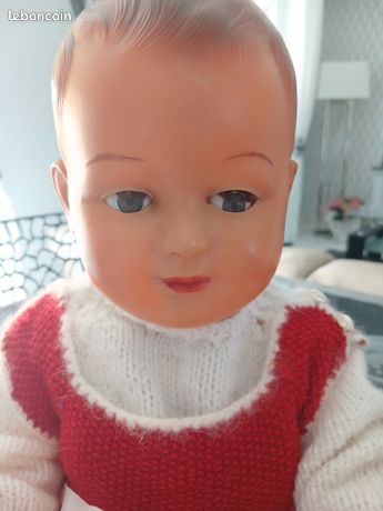 ANCIEN BEAU BAIGNEUR POUPEE SNF 35 cm 1950