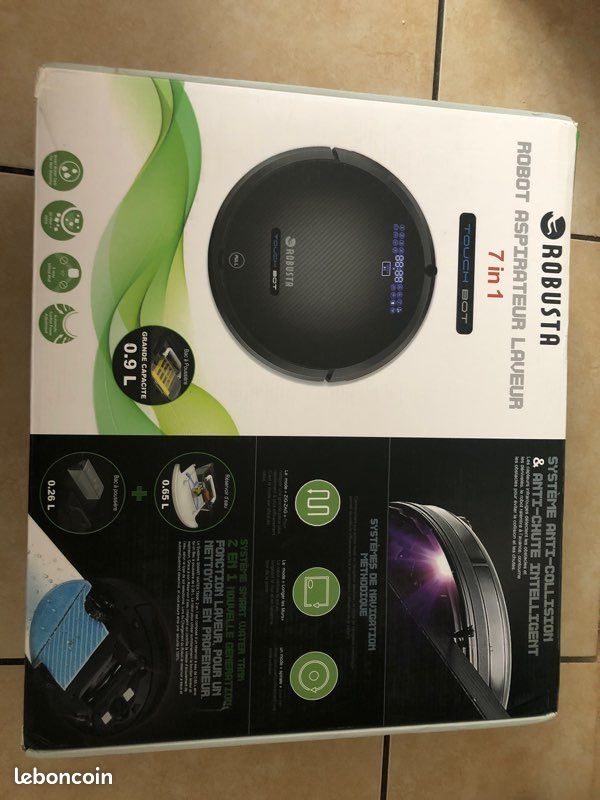 Robot aspirateur Laveur 7 en 1 ROBUSTA TOUCH BOT (image 1)