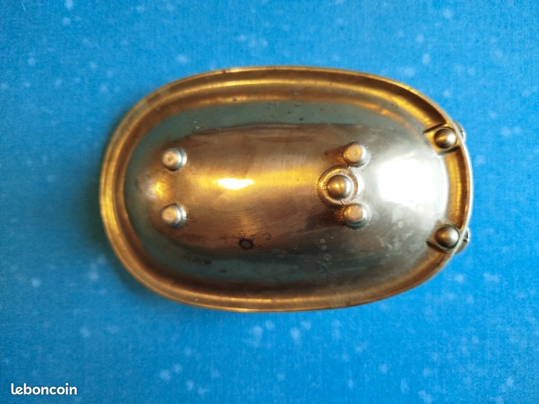 Porte-savon Ancien En Laiton – Forme Baignoire – Doré – Déco Salle De Bain
