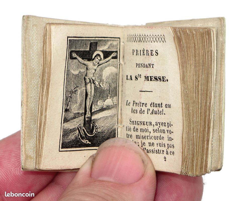Micro livre Petit paroissien de la jeunesse - 1850 (image 2)