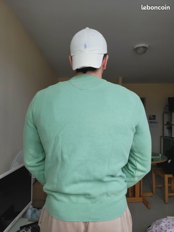 Pull Ralph Lauren vert pastel taille L (image 2)