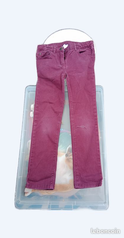 Pantalon bordeau (image 1)