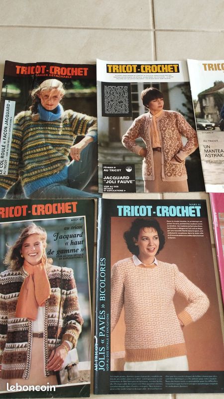 Cahier De Modèles Tricot & Crochet 'Modes Et Travaux' - Édition De L'année 1981 - Occasion