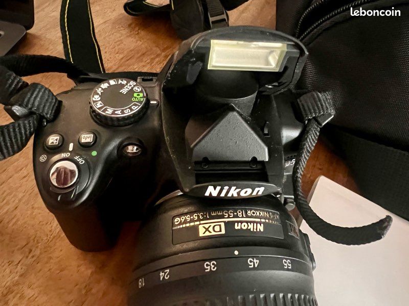 Appareil photo reflex Nikon D5000 + objectif 18-55 mm – complet fonctionnel (image 3)