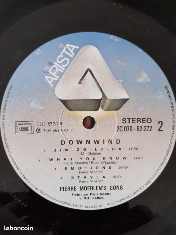 Vinyle Pierre Moerlen's Gong (image 4)