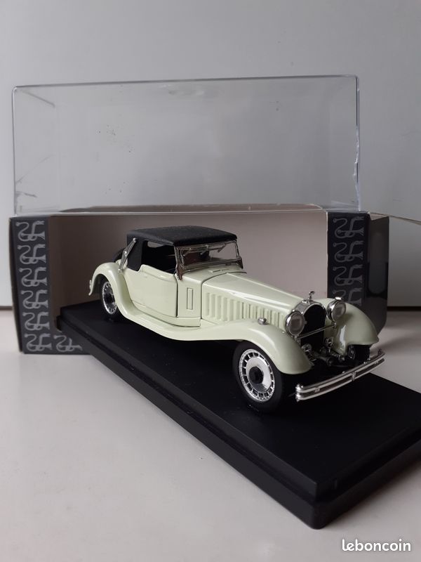 Miniature Rio 1/43 - Bugatti Royale 41 Fermée Blanche 1927 - Très Bon état Avec Boîte