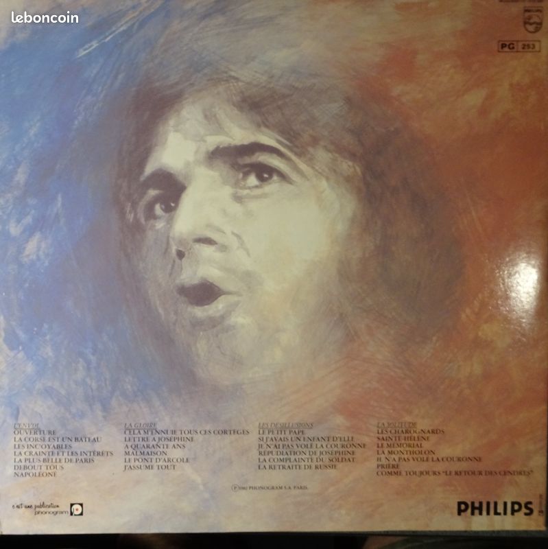 Disque vinyle "De Bonaparte à Napoléon" de Serge LAMA (image 2)
