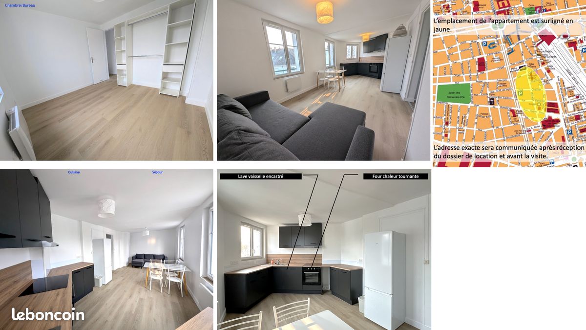 Appartement 3 pièces 55 m² · à Tours · 55 m² · 890 €/mois