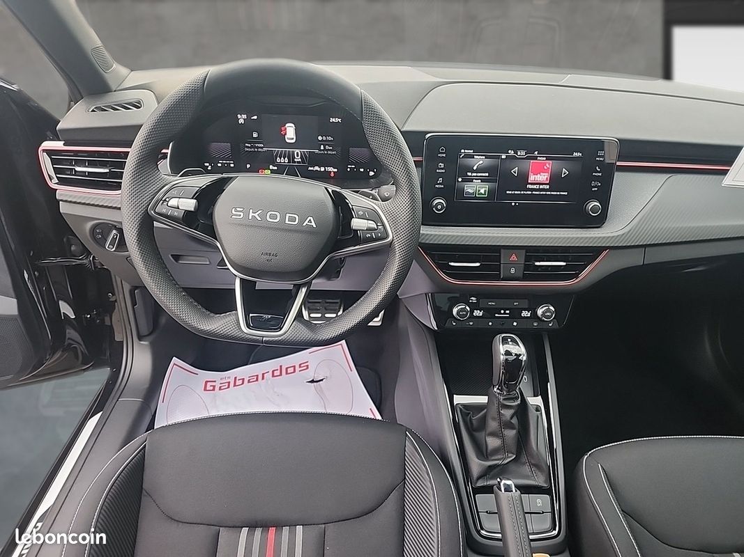 Skoda Kamiq 1L5 TSI 150CV DSG MONTE CARLO + TOIT PANORAMIQUE NOIR PERLE (image 12)