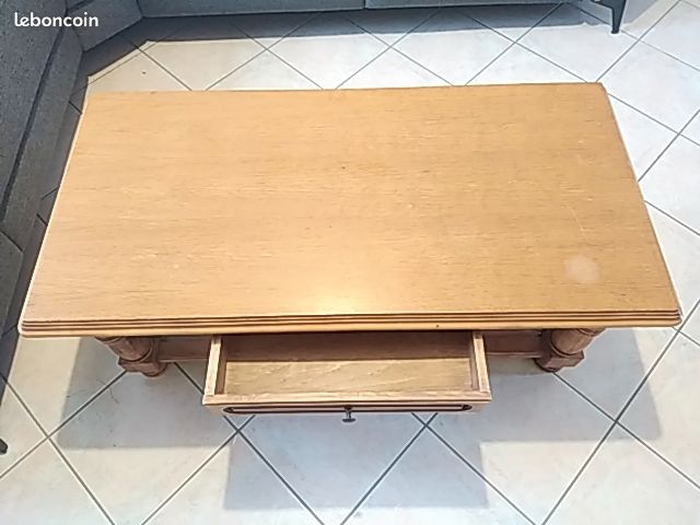 Table basse de salon avec tiroir 60x120x60 (image 2)