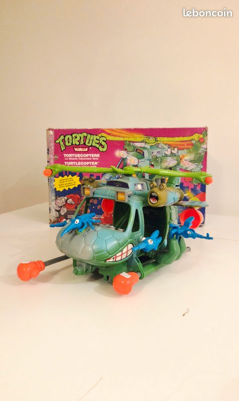 Hélicoptère Des Tortues Ninja (1990) Playmates Toys - Jouet Vintage, Occasion