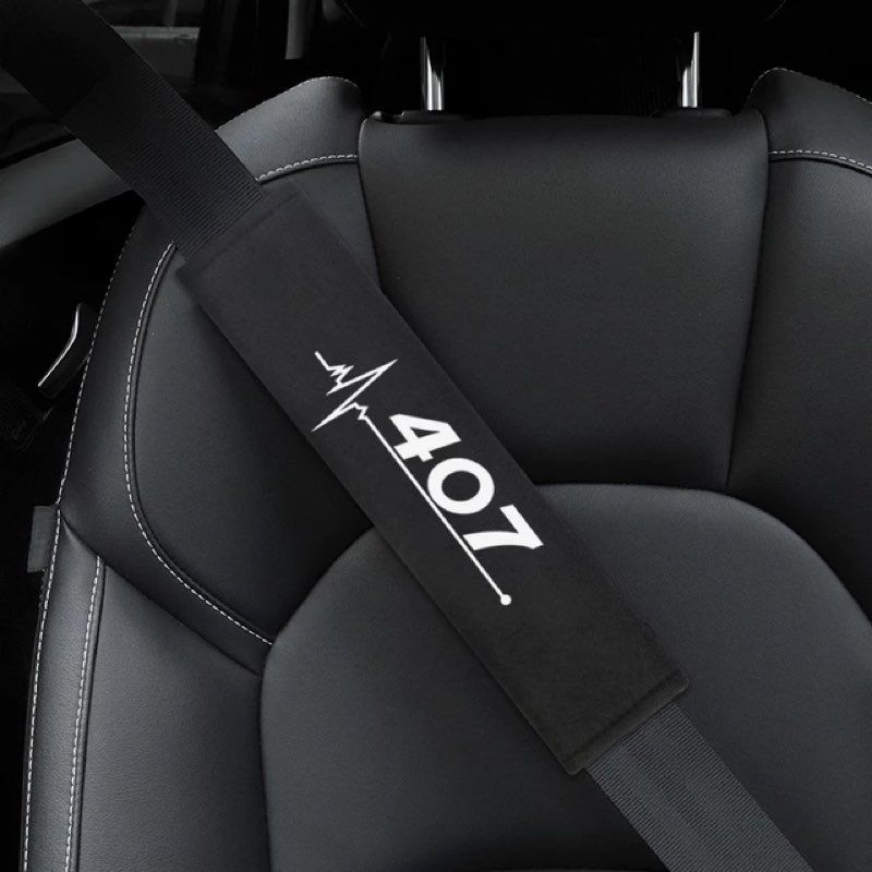 Paire de coussinets de ceinture de sécurité en coton - Équipement auto