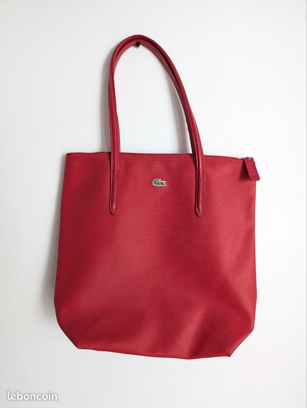 Sac cabas rouge neuf Lacoste Accessoires Bagagerie