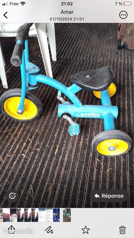 Tricycle wesco 2 a 4 ans (image 1)