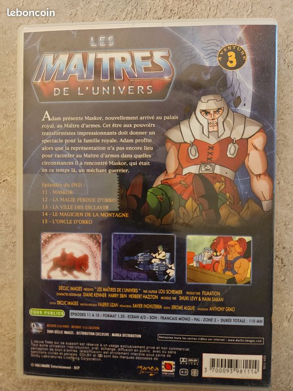 Dvd les maitres de l'univers (image 2)