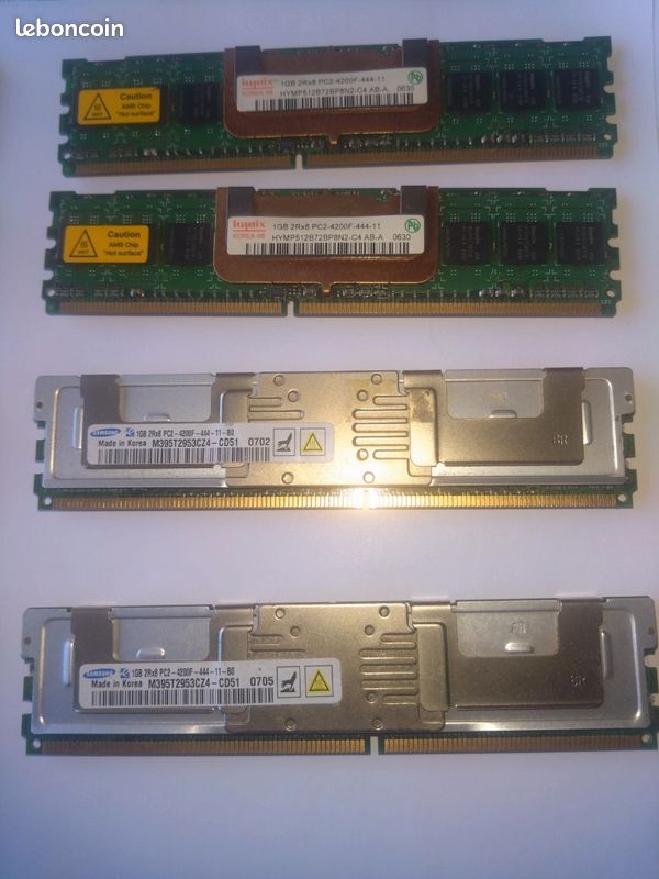 Lot de 8 Barrettes Ram pc Samsung et hunix (image 1)