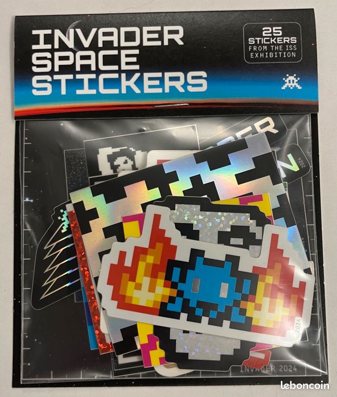 Stickers space invader d