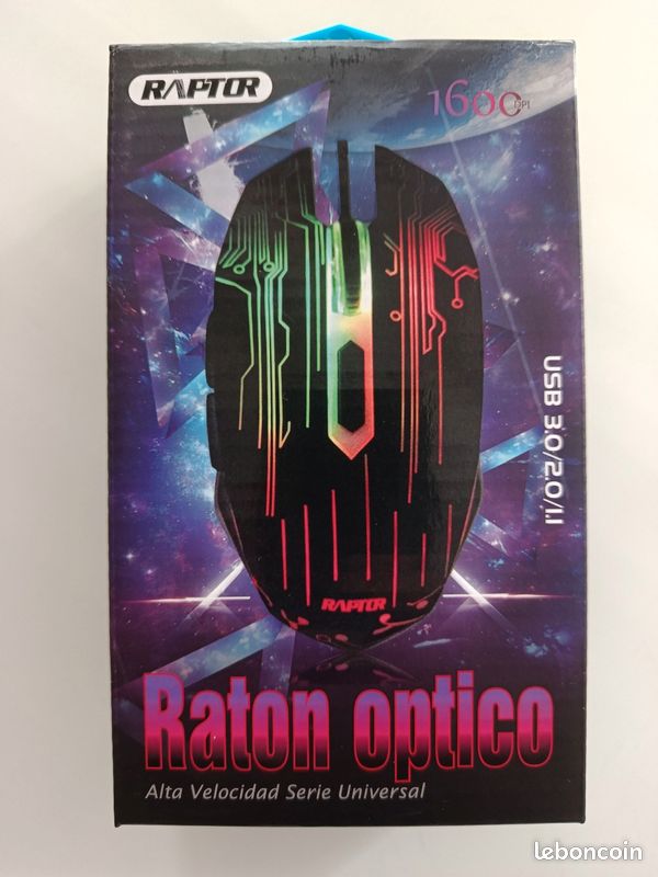 Souris Gaming Raptor HE-85 (1600 DPI - 6 boutons) (image 2)