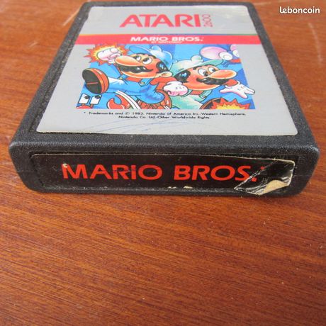 Mario Bros. Luigi - Atari 2600 VCS - PAL Red Label - Boîtier Abîmé, Jeu Correct