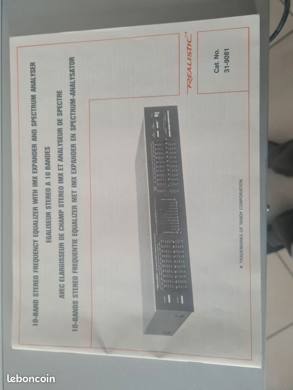 Égaliseur Graphique HiFi Kenwood GE-970 – Testé Fonctionnel – Son Pro