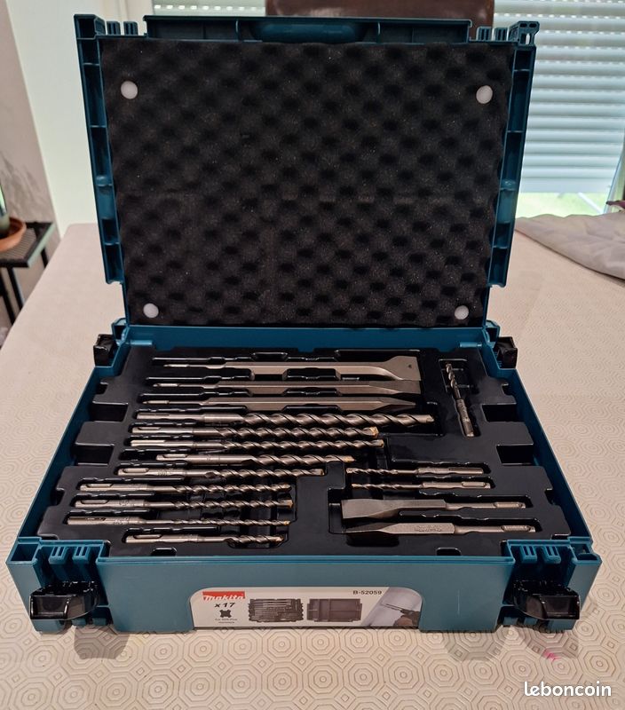 Coffret MAKPAC de 12 forets + 5 burins SDS Plus MAKITA (image 2)