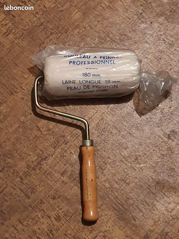 Rouleau à peinture D 7 cm laine 18 mm (image 1)